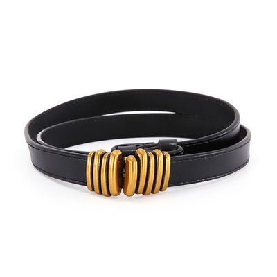 calidad La suposición de la moda ceñe para las señoras alea a Pin Thin Gold Belt Custom el 1.8cm fábrica